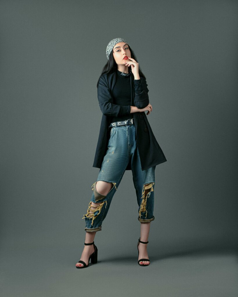 woman in pants